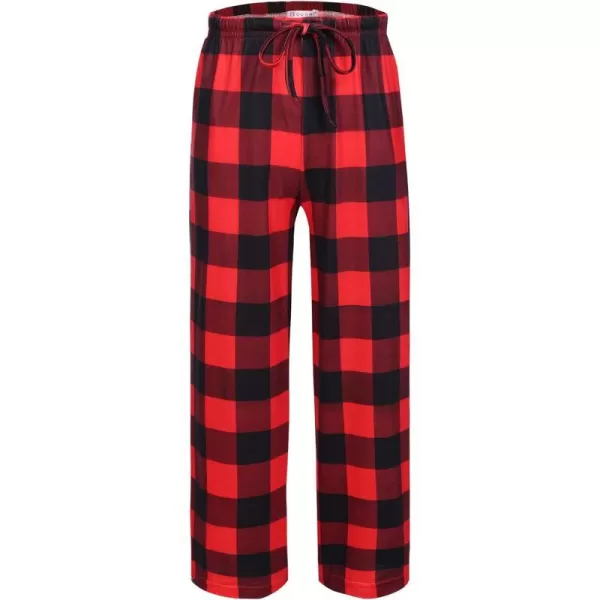 Ekouaer Boys Pajama Pants Long Sleep Pants Soft Elastic Waist Pajama Bottoms Plaid Lounge Pants with 2 Pockets 414 YearsAayarn Dyed Lattice4black