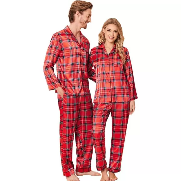 Men Christmas Red Plaid