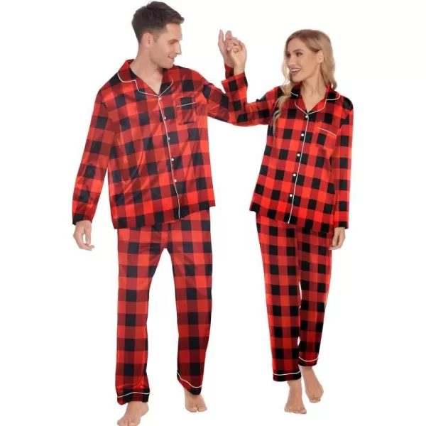 Women Black and Red Plaid