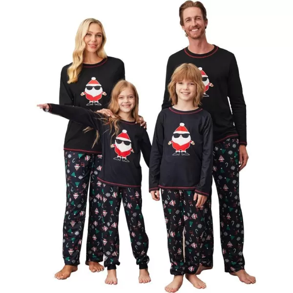 Ekouaer Matching Family Sets Christmas Pajamas Set Xmas PJS Sleepwear Soft Christmas Matching JammiesKids Naughty Santa Claus