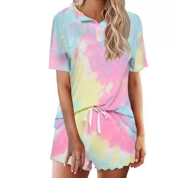 Tie Dye Pink Yellow