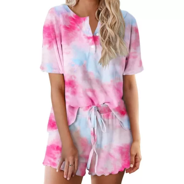 Tie Dye Rosered Blue