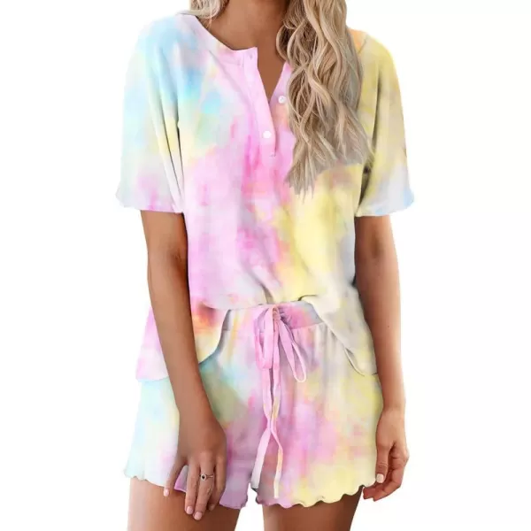 Tie Dye Yellow Pink