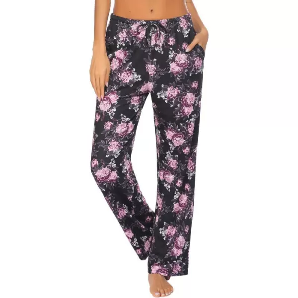 Ekouaer Women Lounge Pants Comfy Pajama BottomPattern 2