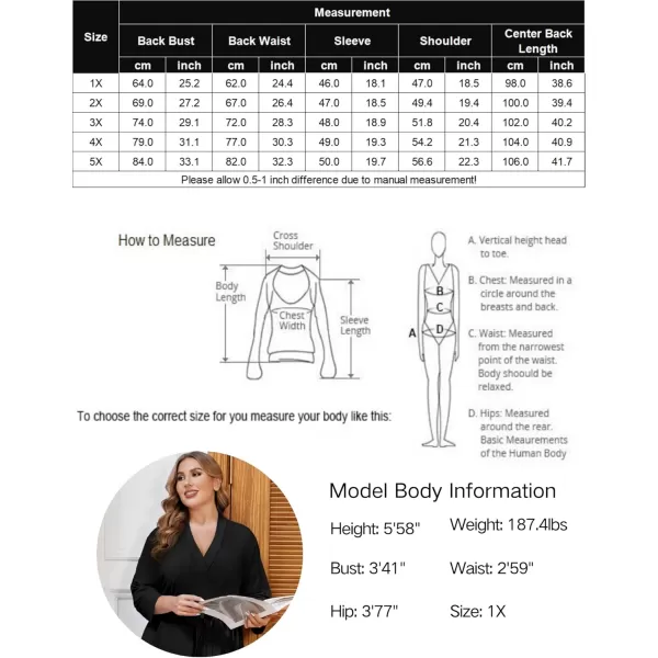imageEkouaer Women Plus Size Robe Knee Length Lightweight Bathrobe Short Kimono Robes with Pockets Maternity Robe 1X5XPink