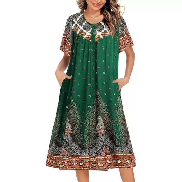 Green Ethnic Print