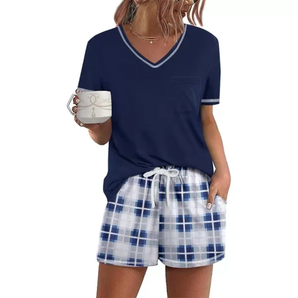 Blue White Plaid