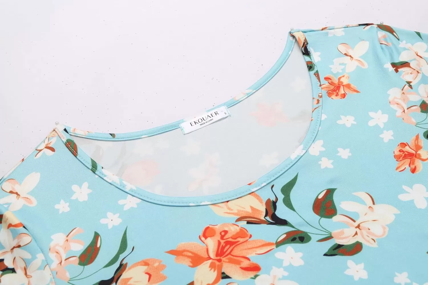 imageEkouaer 3 PCS Capri Pajamas for Women Set Short Sleeve Pajama Sets Floral Pj Sets Soft Sleepwear with PocketsGreen Flowers