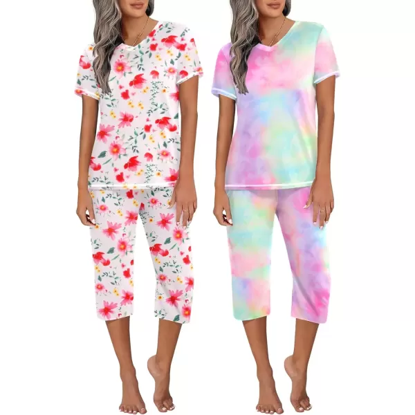 Tie Dye+floral