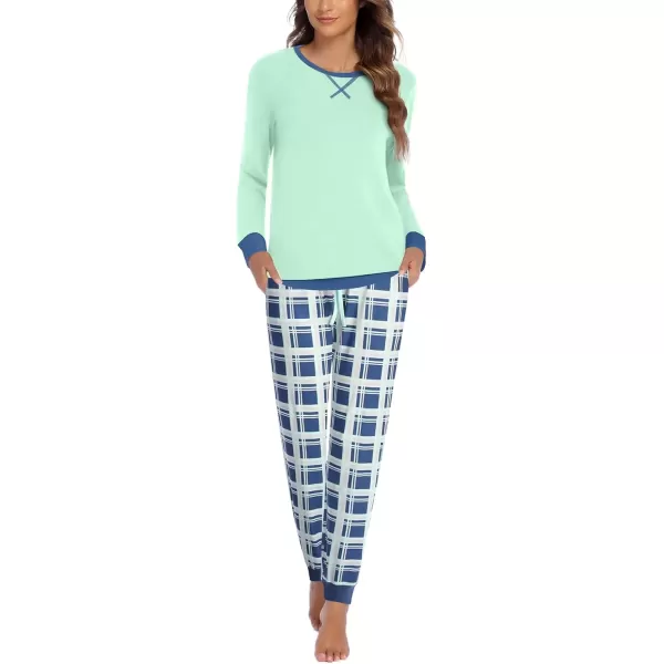 Aqua Green Plaid