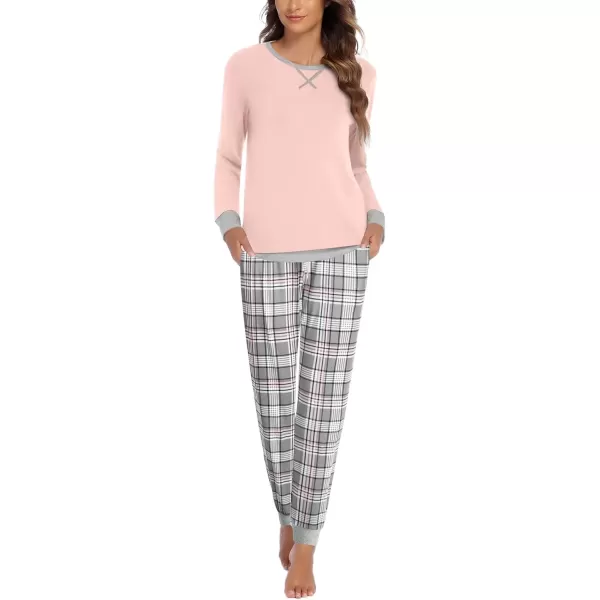 Pink Grey Plaid