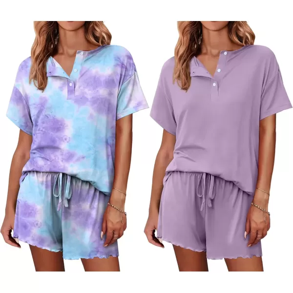 Tie Dye Blue Purple/Light Purple