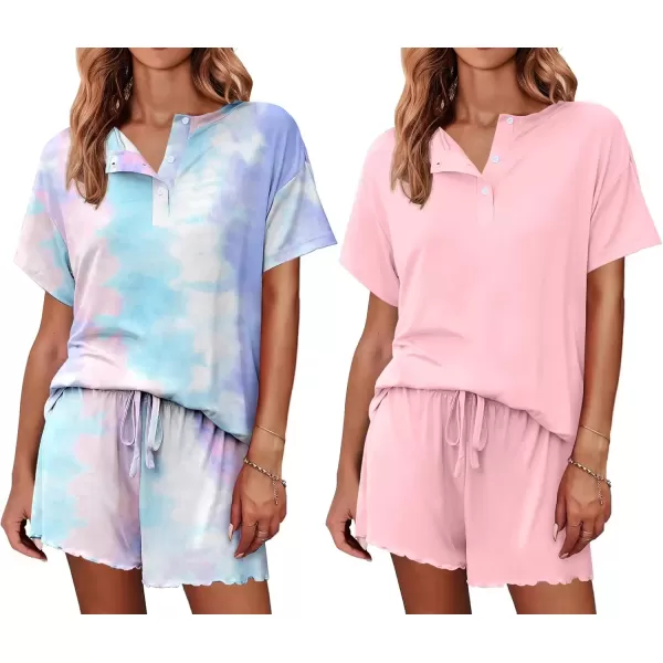 Tie Dye Pink Blue/Pink