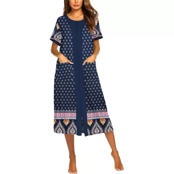 Navy Blue Ethnic Style