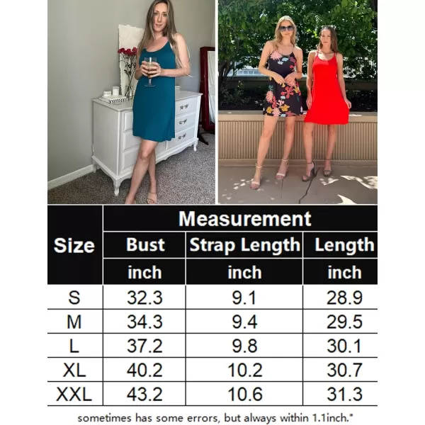 imageEkouaer 2 Pack Nightgown for Womens Nightshirt Sleepwear Sleep Tank Chemise Racerback Sleeveless Dress2 Packblue Green  Butterfly Print