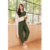 imageEkouaer Lounge Sets for Women 2 Piece Jogger Pajama Long Sleeve Pants Loungewear Sweatsuits Casual Matching OutfitsArmy Green