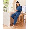 imageEkouaer Lounge Sets for Women 2 Piece Jogger Pajama Long Sleeve Pants Loungewear Sweatsuits Casual Matching OutfitsBlue