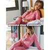 imageEkouaer Lounge Sets for Women 2 Piece Jogger Pajama Long Sleeve Pants Loungewear Sweatsuits Casual Matching OutfitsDusty Pink