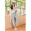 imageEkouaer Lounge Sets for Women 2 Piece Jogger Pajama Long Sleeve Pants Loungewear Sweatsuits Casual Matching OutfitsLight Grey