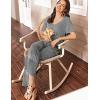 imageEkouaer Lounge Sets for Women Short Sleeve Top and Long Pants Ribbed Knit Pajama Set 2 Piece PJ Sets OutfitsGrey