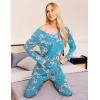 imageEkouaer Womens Pajama Set Long Sleeve Pj Sets Two Piece Loungewear Soft Pajama Top and Pants Pjs SleepwearFlowerswater Green