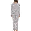 imageEkouaer Womens Pajama Set Long Sleeve Pj Sets Two Piece Loungewear Soft Pajama Top and Pants Pjs SleepwearGray Coffee Cups