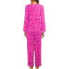 imageEkouaer Womens Pajama Set Long Sleeve Pj Sets Two Piece Loungewear Soft Pajama Top and Pants Pjs SleepwearLeopardrose