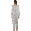 imageEkouaer Womens Pajama Set Long Sleeve Pj Sets Two Piece Loungewear Soft Pajama Top and Pants Pjs SleepwearLight Graypuppy