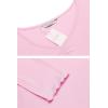 imageEkouaer Womens Pajama Set Long Sleeve Pj Sets Two Piece Loungewear Soft Pajama Top and Pants Pjs SleepwearLight Pink