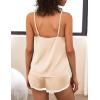 imageEkouaer Pajama Sets For Women 2 Piece Silk Lingerie Sleepwear Satin Cami Pj Shorts Set Soft NightwearChampagne