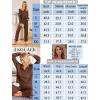 imageEkouaer Waffle Knit Pajamas Set for Women 2 Piece Outfits Long Sleeve Button Top and Wide Leg Pant with Pockets LoungewearBrown