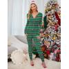 imageEkouaer Womens Onesie Adult Button One Piece Pajama Long Sleeve Onesie Pajamas Jumpsuit Sleepwear for WomenChristmas Stockings