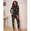 imageEkouaer Womens Pajamas Set Long Sleeve Loungewear Soft Lounge Set Joggers with PocketsBlack Heart