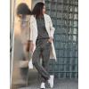 imageEkouaer Womens Pajamas Set Long Sleeve Loungewear Soft Lounge Set Joggers with PocketsDim Gray