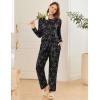 imageEkouaer 2 Pack Women Pajama Long Sleeve Sleepwear Soft Loungewear Pjs Sets with Pockets SXXLDogCat