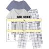 imageEkouaer 2 Pack Womens Pajama Sets Short Sleeve with Long Pant Pjs Sleepwear Loungewear with Pockets SXXLNavyGrey Blue