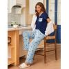 imageEkouaer Pajama Sets For Women 2 Piece Short Sleeve Pj Sets With Long Printed Pants Sleepwear Casual Loose Lounge SetsBluenavy Star