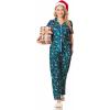 imageEkouaer Women Pajamas Set Button Down Sleepwear Short Sleeve Nightwear with Long Pants Soft Pjs Set SXXLChristmas Green