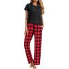 Black-red Plaid