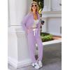 imageEkouaer Pajamas Set Long Sleeve Sleepwear Womens Button Down Nightwear Soft Pj Loungewear with PocketsLilac