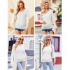 imageEkouaer Womens Maternity Shirts Long Sleeve 3 Packs Pregnancy Tee Top Tunic Blouse Casual Mama Clothes SXXL3pcs Black  Brown  White