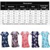 imageEkouaer Womens Nightshirt Button Down Sleep Shirts Short Sleeve Nightgown VNeck Sleepdress Soft SleepwearBlack Flowers