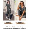imageEkouaer Lounge Sets for Women 2 Piece Pjs Short Sleeve Pajamas Set Joggers Pants Sleepwear Soft Outfits SXXLDark Grey