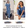 imageEkouaer Lounge Sets for Women 2 Piece Pjs Short Sleeve Pajamas Set Joggers Pants Sleepwear Soft Outfits SXXLNavy Blue