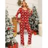 imageEkouaer Womens Pajama Sets 2 Piece Lounge Outfits Soft Long Sleeve Ladies Pjs Loungewear Top and Pants with Pocket SleepwearChristmas Red