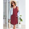 imageEkouaer Labor and Delivery Gown for Hospital 3 in 1 Nursing Dress Sleeveless Maternity Snap Button Breastfeeding NightgownWine Red