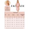 imageEkouaer LaborDeliveryHospital Gown Nursing Nightgown Maternity Sleepwear With Pockets Postpartum Gowns with Button SXXLMauve