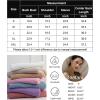 imageEkouaer Robes for Women Waffle Knit Hooded Bathrobe Lightweight Robe Soft Knee Length Sleepwear with PocketsGray Purple