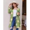 imageEkouaer Robes for Women Waffle Knit Hooded Bathrobe Lightweight Robe Soft Knee Length Sleepwear with PocketsGreenDaisy