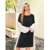 imageEkouaer Women Maternity Nightgown Labor Delivery Nursing Gown Hospital Breastfeeding Dress Button Down Long Sleeve SleepwearBlack